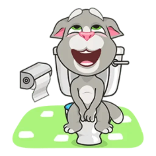 🚽 Стикер «Talking Tom» для Telegram