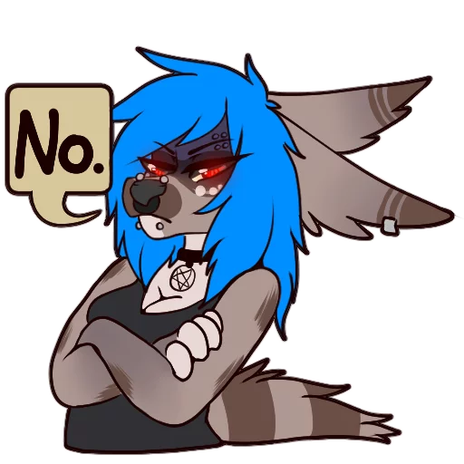 👎 Стикер «Tanookie» для Telegram