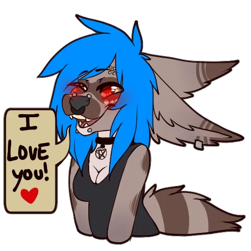 ❤ Стикер «Tanookie» для Telegram