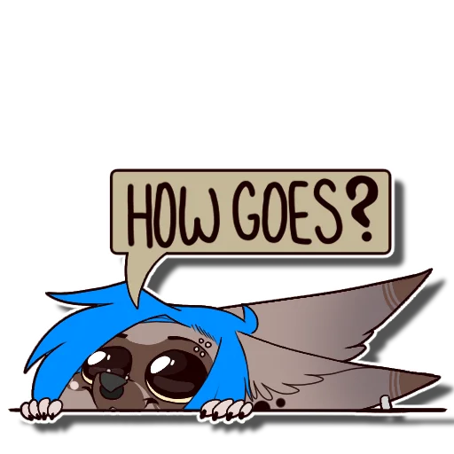 👀 Стикер «Tanookie» для Telegram