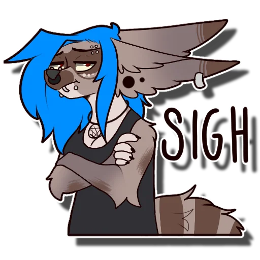 😞 Стикер «Tanookie» для Telegram