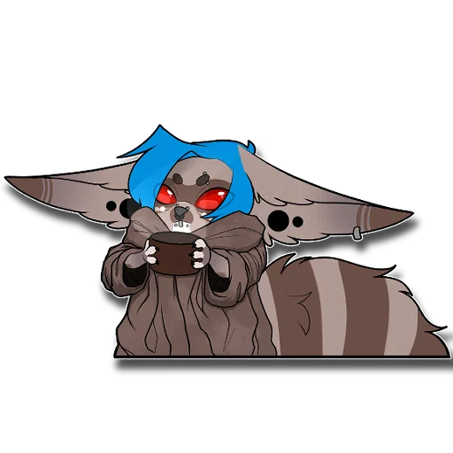 🍵 Стикер «Tanookie» для Telegram