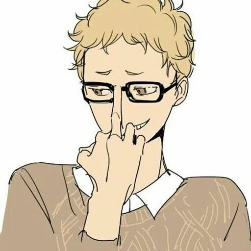 🖕 Стикер «Tsukishima Kei» для Telegram
