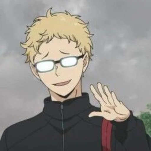 😄 Стикер «Tsukishima Kei» для Telegram