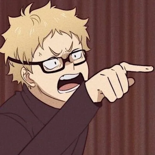 🤬 Стикер «Tsukishima Kei» для Telegram