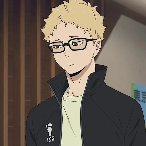 😕 Стикер «Tsukishima Kei» для Telegram