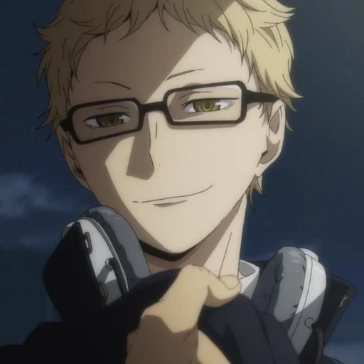 😏 Стикер «Tsukishima Kei» для Telegram