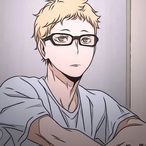 😐 Стикер «Tsukishima Kei» для Telegram