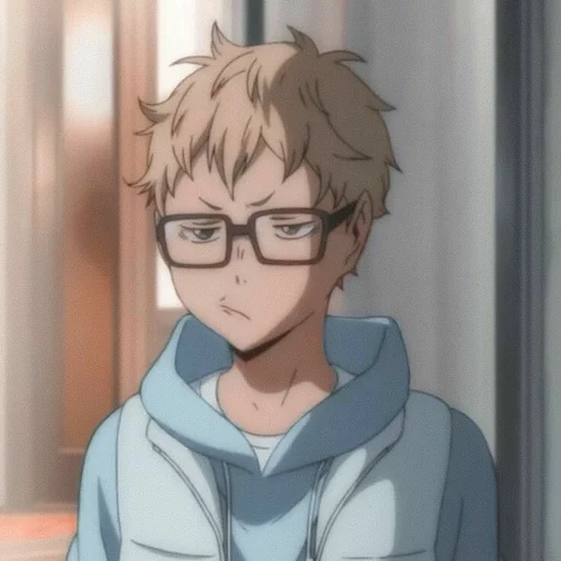 😑 Стикер «Tsukishima Kei» для Telegram