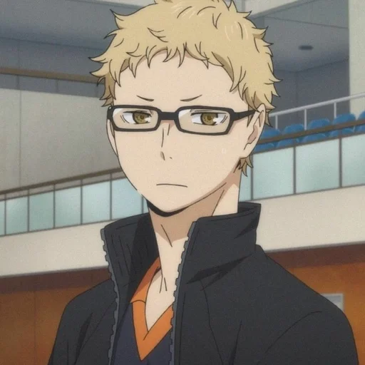 😐 Стикер «Tsukishima Kei» для Telegram