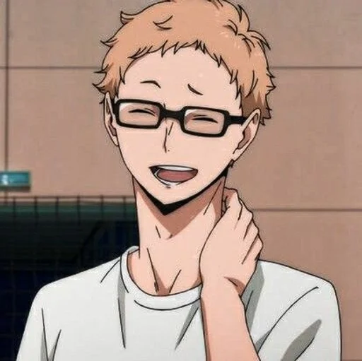 😅 Стикер «Tsukishima Kei» для Telegram