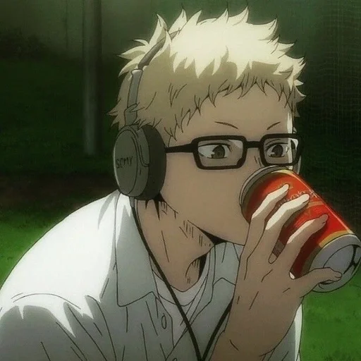 ☕️ Стикер «Tsukishima Kei» для Telegram