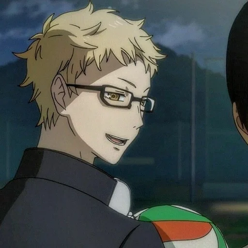 😏 Стикер «Tsukishima Kei» для Telegram
