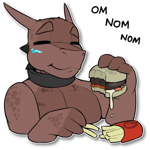 🍔 Стикер «Tank the Dragon» для Telegram
