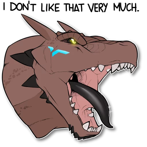 👿 Стикер «Tank the Dragon» для Telegram