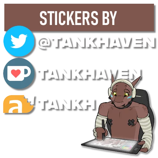 ℹ️ Стикер «Tank the Dragon» для Telegram