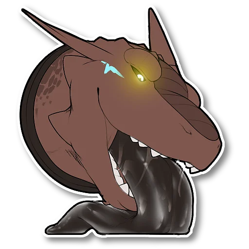 😛 Стикер «Tank the Dragon» для Telegram