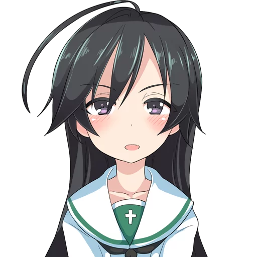 😮 Стикер «Girls und Panzer» для Telegram