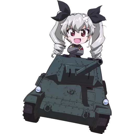 😜 Стикер «Girls und Panzer» для Telegram