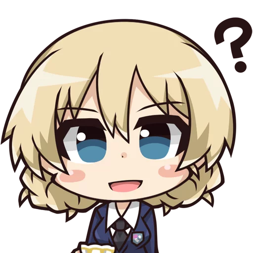 ❓ Стикер «Girls und Panzer» для Telegram
