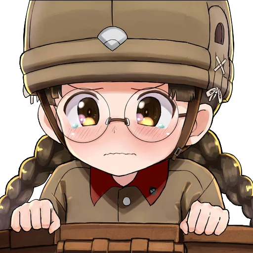 😭 Стикер «Girls und Panzer» для Telegram