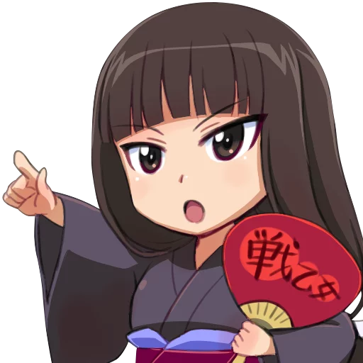 😮 Стикер «Girls und Panzer» для Telegram