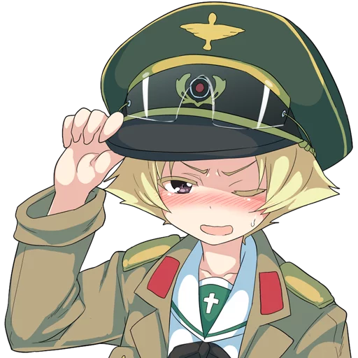 😳 Стикер «Girls und Panzer» для Telegram
