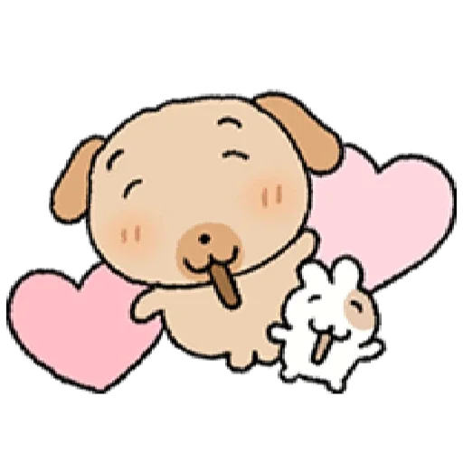 🩷 Стикер «tanmoong puppy» для Telegram