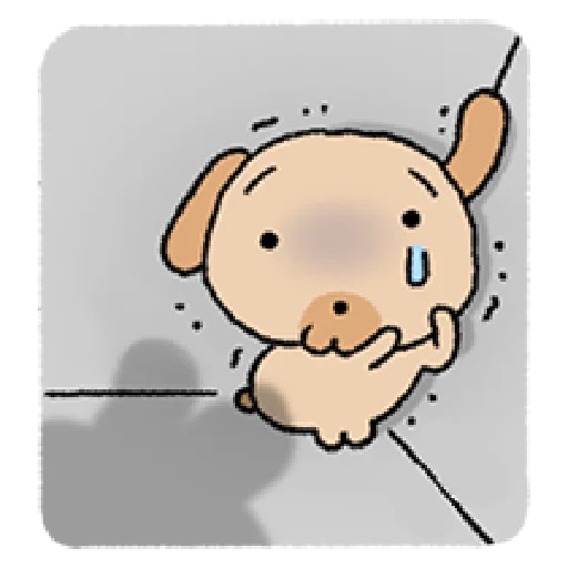 😨 Стикер «tanmoong puppy» для Telegram