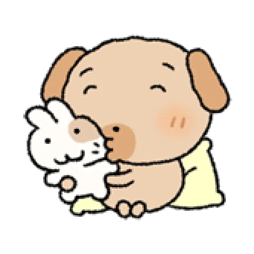 😘 Стикер «tanmoong puppy» для Telegram