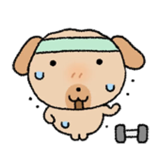 💪 Стикер «tanmoong puppy» для Telegram