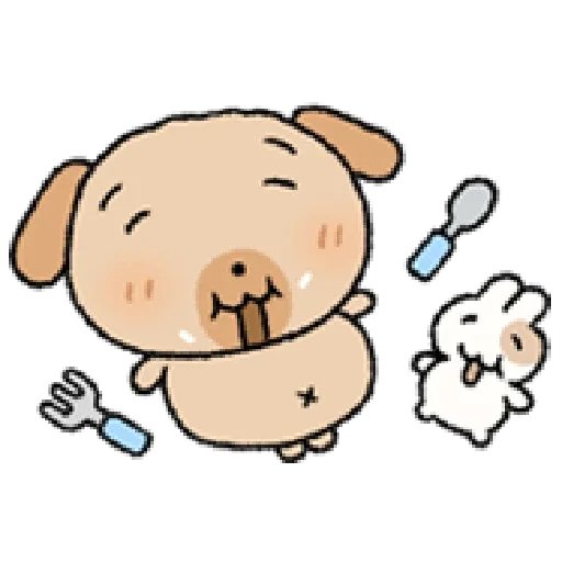 😋 Стикер «tanmoong puppy» для Telegram