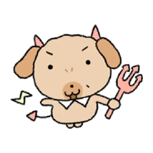 😈 Стикер «tanmoong puppy» для Telegram
