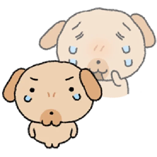 😭 Стикер «tanmoong puppy» для Telegram