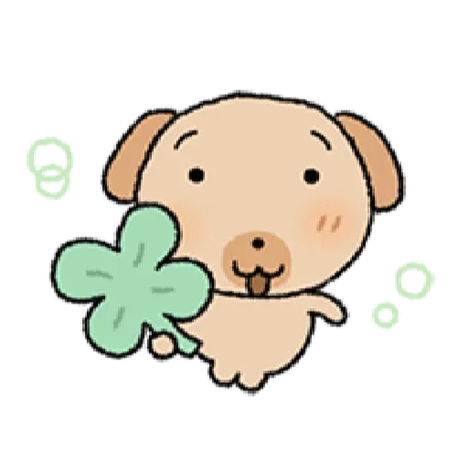 🍀 Стикер «tanmoong puppy» для Telegram