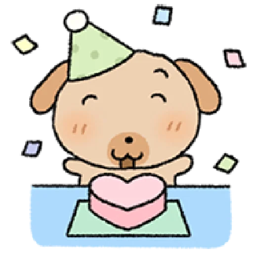 🥳 Стикер «tanmoong puppy» для Telegram