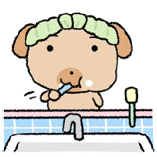 🪥 Стикер «tanmoong puppy» для Telegram