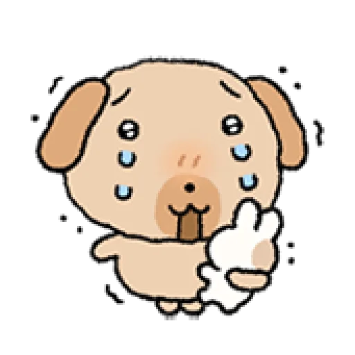 😭 Стикер «tanmoong puppy» для Telegram