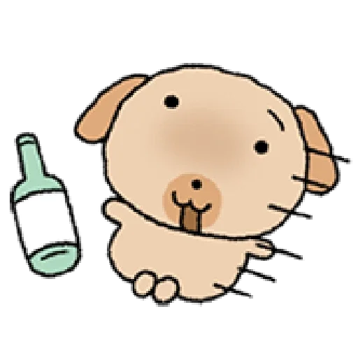 🍾 Стикер «tanmoong puppy» для Telegram