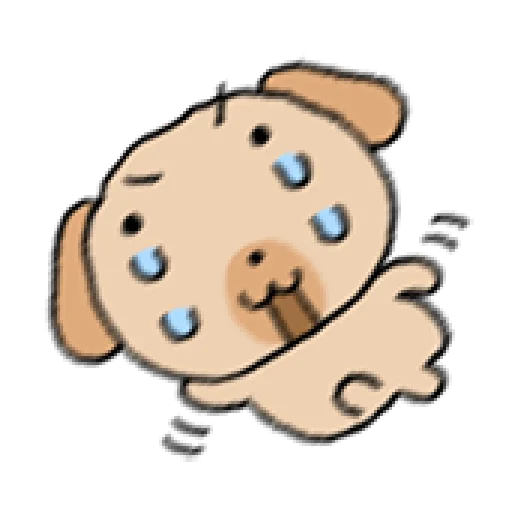 😭 Стикер «tanmoong puppy» для Telegram