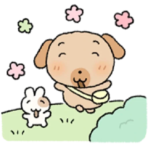 🥰 Стикер «tanmoong puppy» для Telegram