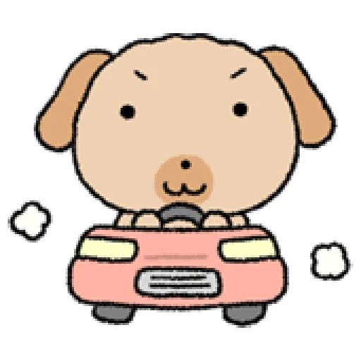 🚘 Стикер «tanmoong puppy» для Telegram