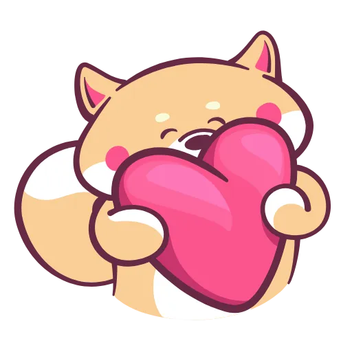 ❤️ Стикер «Tanoshi для родителей» для Telegram