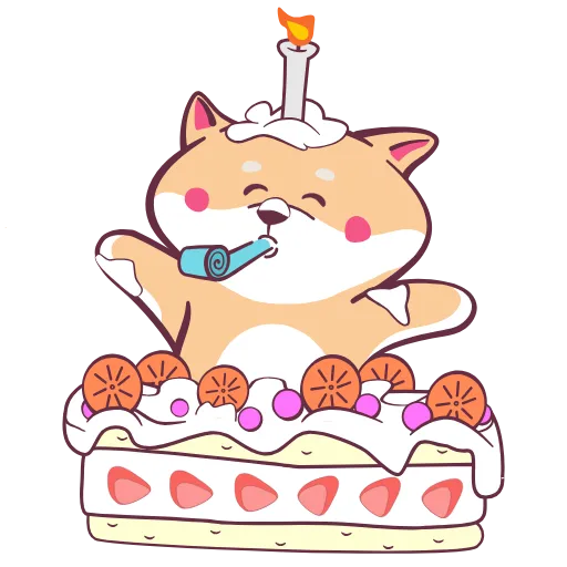 🎂 Стикер «Tanoshi для родителей» для Telegram