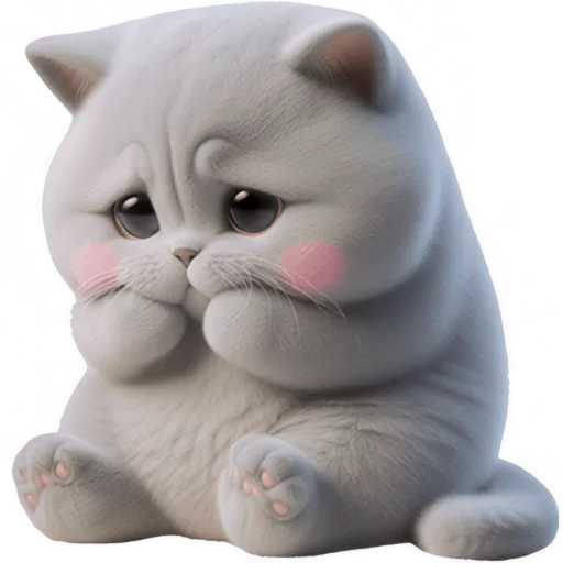 🥺 Стикер «Котенок TaoTao» для Telegram