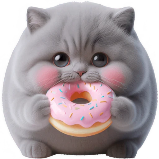 🍩 Стикер «Котенок TaoTao» для Telegram