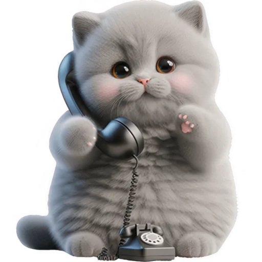 📞 Стикер «Котенок TaoTao» для Telegram
