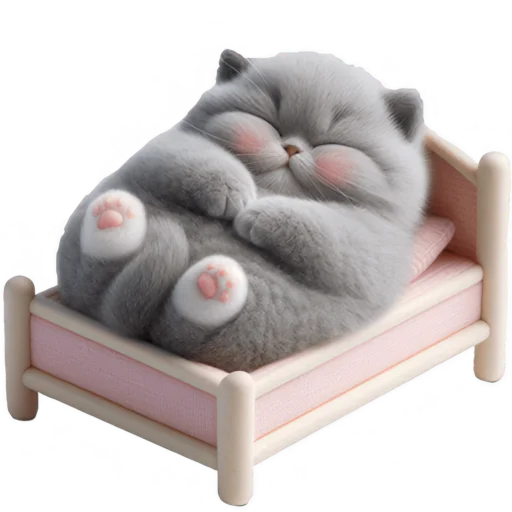 😴 Стикер «Котенок TaoTao» для Telegram