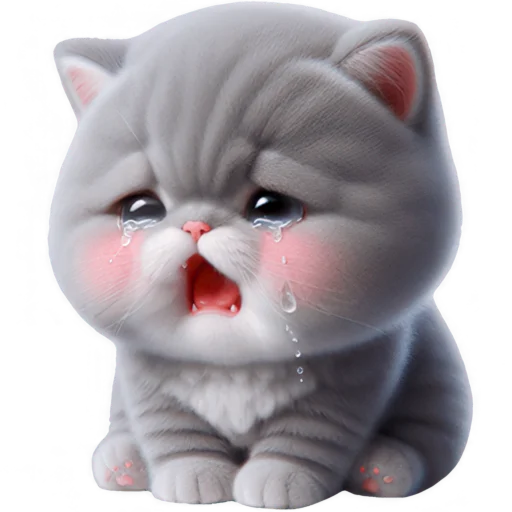 😭 Стикер «Котенок TaoTao» для Telegram