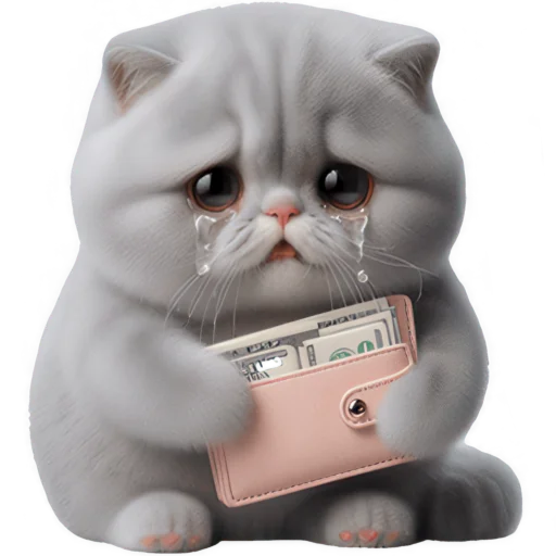 😭 Стикер «Котенок TaoTao» для Telegram
